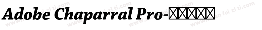 Adobe Chaparral Pro字体转换